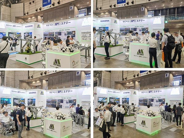 用户在650彩票展位参观了解产品