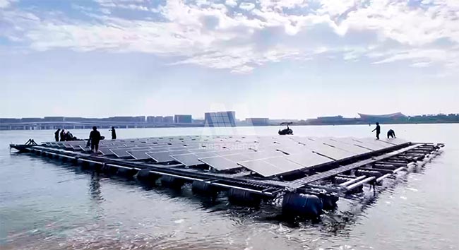 650彩票漂浮系统顺利入海